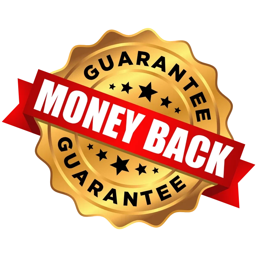 100 percent satisfaction 60-day money back seal used in the GLPro artwork